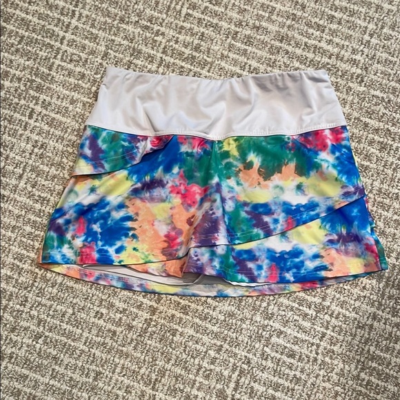 Colorful Tie-Dye Athletic Skort by FILA Sz Med - Picture 1 of 4